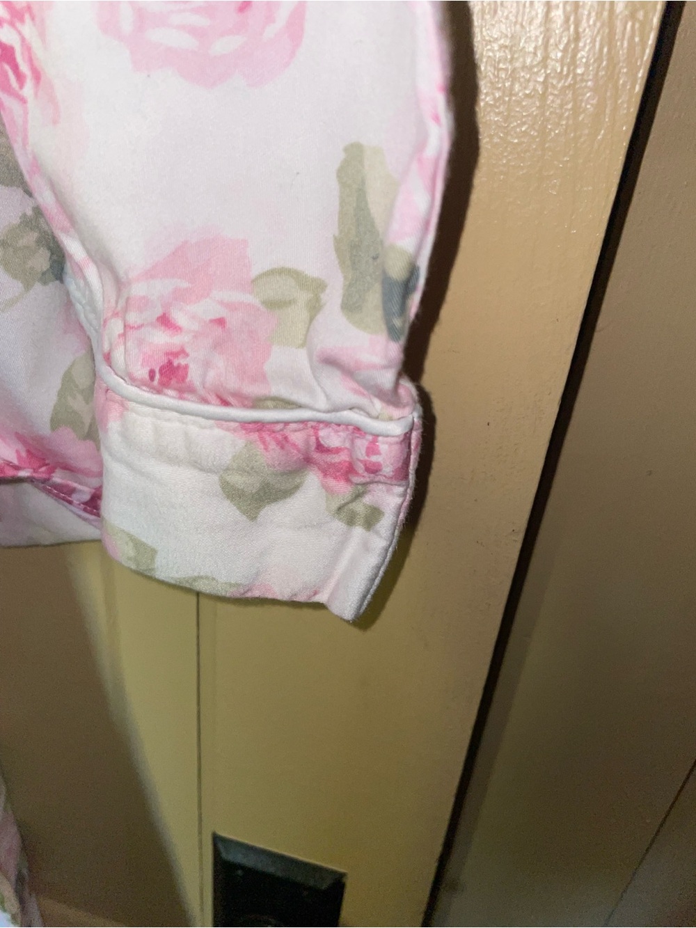Lauren Ralph Lauren White Pink and Green Floral Cotton Pajama Set - Picture 7 of 7